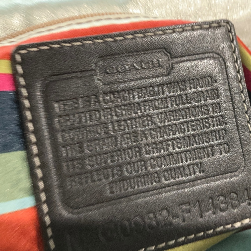 Beautiful Silver Coach Purse